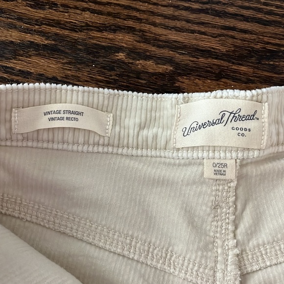 Cream corduroy pants from Universal thread - Picture 3 of 4